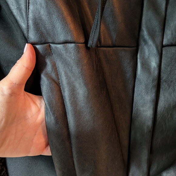 Nü Denmark Black Hooded Jacket – Mixed Material, Size Small - Picture 6 of 8